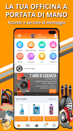 Android application OfficineTop, Servizi e Ricambi screenshort