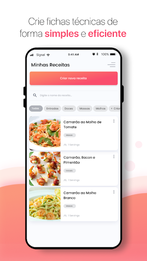 Android application Chef Pro - Recipe Costing screenshort