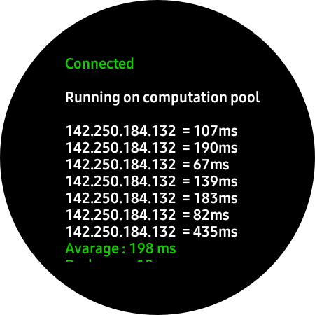 Android application Naneping - Ping test tool screenshort