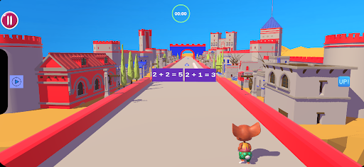 Android application Math Runner Adventure screenshort