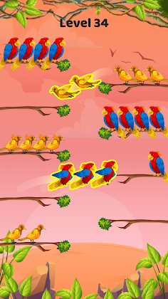 Bird color sort - Match puzzle - Screenshot 4