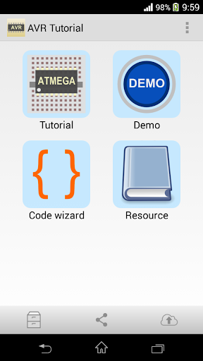 Android application AVR Tutorial screenshort