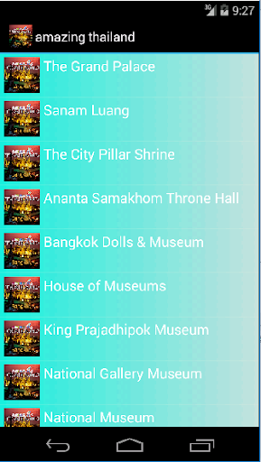 Android application amazing thailand Bangkok screenshort