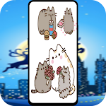 Cover Image of Download Pusheen Cat WAStickerApps GIF  APK
