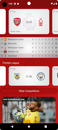 Android application Nottingham Forest Fan App screenshort