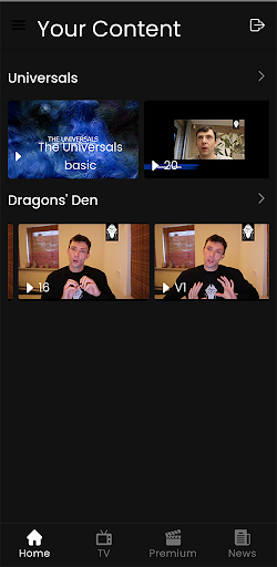 Android application The Universals screenshort