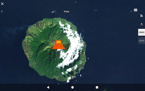 3D Earthquakes Map & Volcanoes