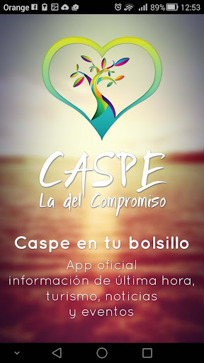 Android application Caspe en tu bolsillo screenshort