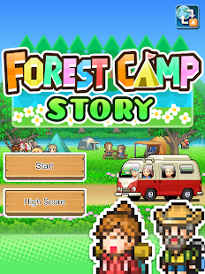 Captura de tela da história do Forest Camp