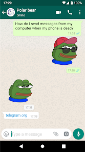 Screenshot 5 WAStickerApps: Pepe the Frog S android