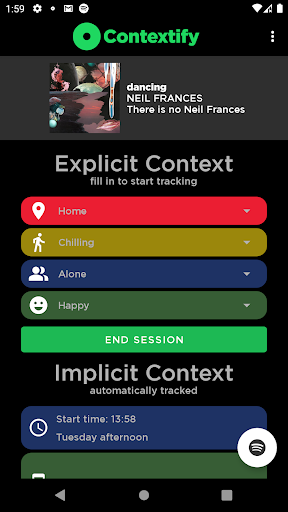 Android application Contextify screenshort