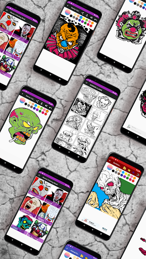Horror Coloring Pages Screen 2