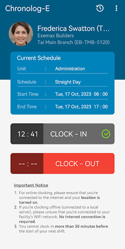 Chronolog-E Screen 2