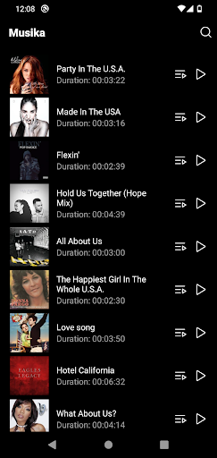 Android application Musika - Listen to Songs screenshort