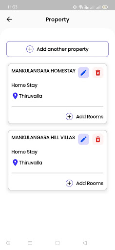 Homestay Management Screen 3