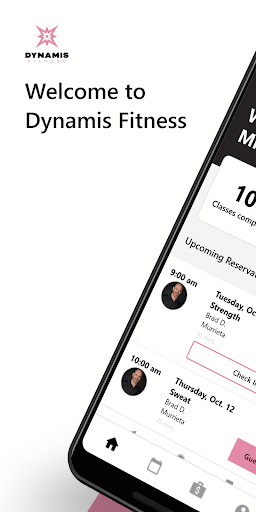 Android application Dynamis Fitness screenshort