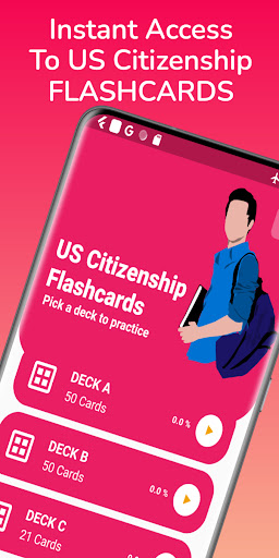 Android application US Citizenship Flashcards screenshort