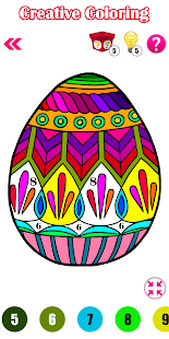 Adult Easter Eggs Color By Number-Paint By Number