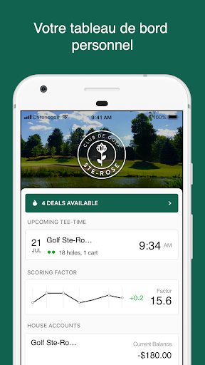 Android application Golf Ste-Rose screenshort