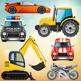 Vehicles and cars for toddler icon