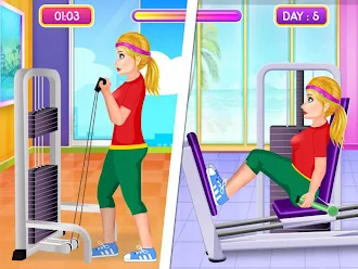 Game screenshot Gym Workout Games for Girls apk download