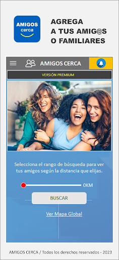 Android application Amigos Cerca screenshort