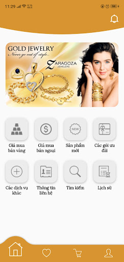 Android application Tiệm vàng screenshort