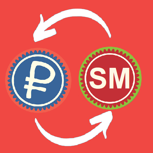 Ruble to Tajikistani Somoni SM logo