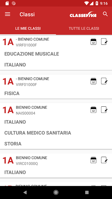 ClasseViva Docenti Screen 2