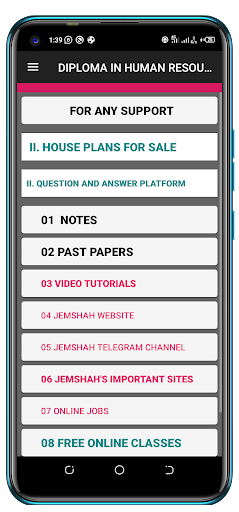 Android application Diploma In Human Resource MOD2 screenshort