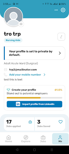 MyAlliedHealthApp Screen 3