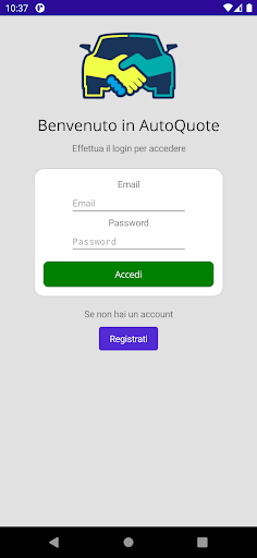Android application AutoQuote screenshort