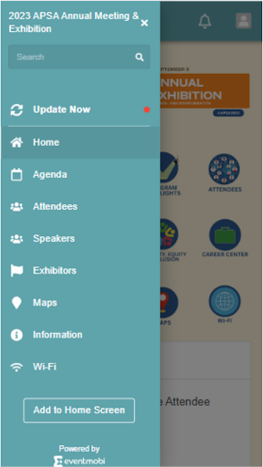 Android application 2023 APSA Annual Meeting screenshort