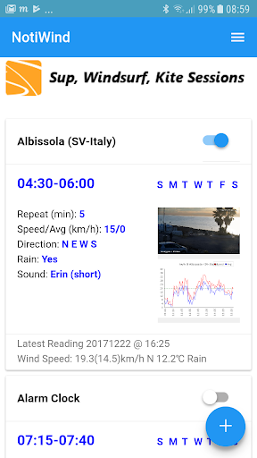 Android application NotiWind - Your Personal Alarm screenshort