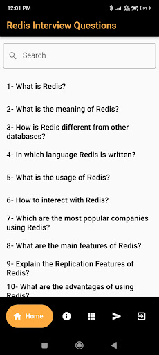Android application Redis Interview Question screenshort