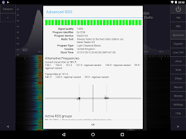 screenshot of SDR Touch - Live radio via USB