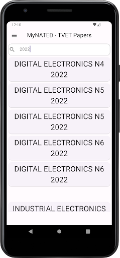 MyNATED - TVET Past Papers Screen 3
