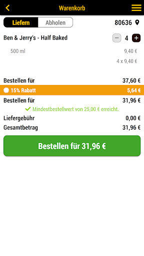 Munich Burger Service Screen 2