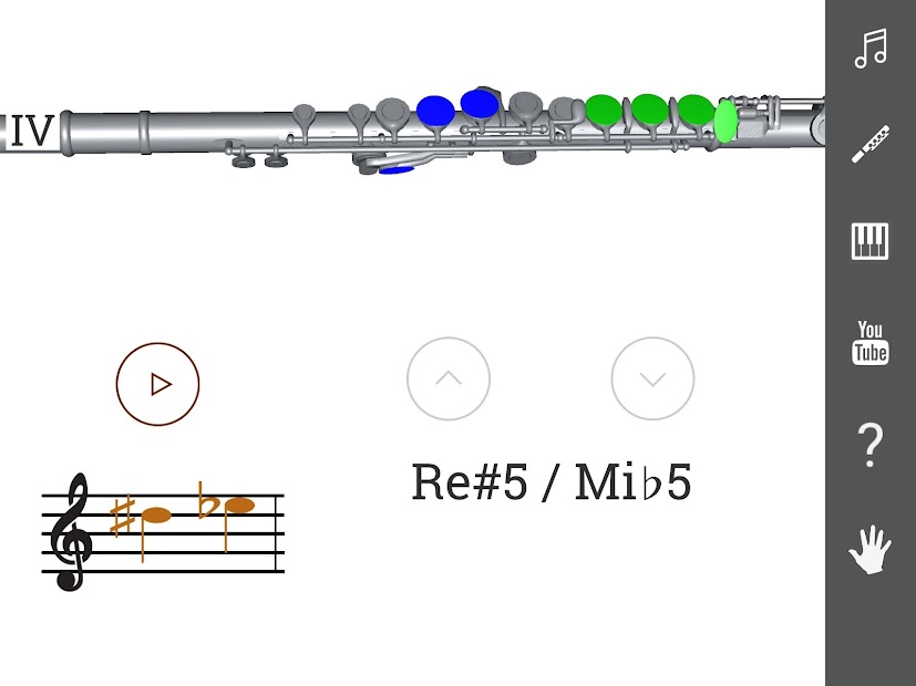 Captura 10 3D Flute Fingering Chart - How To Play the Flute android