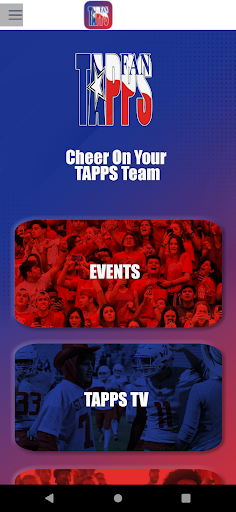Android application TAPPS FAN screenshort