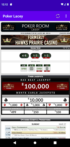 Android application Fortune Poker Lacey screenshort