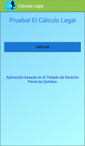 Android application Calculadora Penal Aplicada CDM screenshort