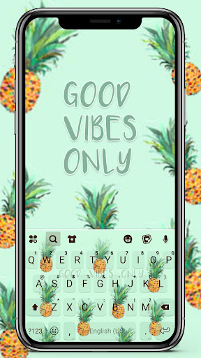 Android application Pineapple Vibe Keyboard Theme screenshort