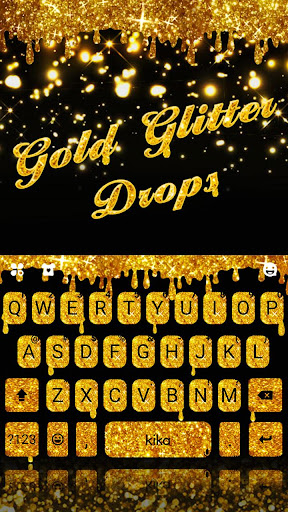 Android application Gold Glisten Drops Theme screenshort