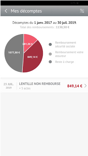 LAppli Santé Société Générale Screen 2