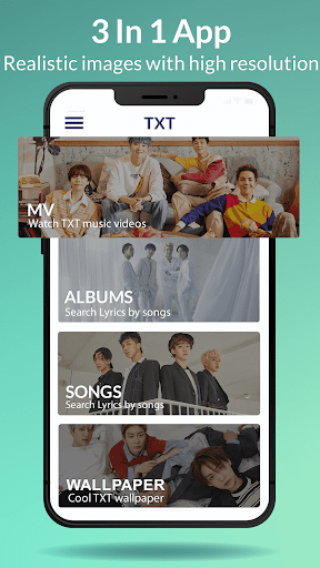Android application TXT All Lyrics & TXT Wallpaper screenshort