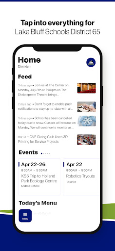 Android application Lake Bluff Schools District 65 screenshort