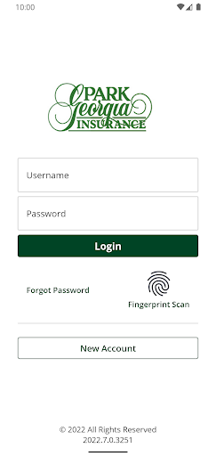 Android application Park Georgia Insurance screenshort