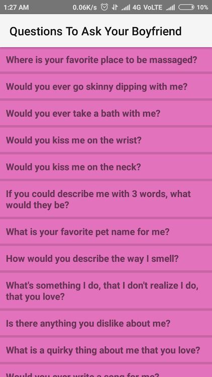 Questions To Ask Your Boyfrien by Y.R. - (Android Apps) — AppAgg