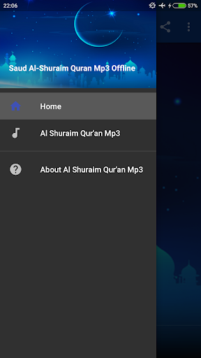 Android application Shuraim Quran 30 Juz Offline screenshort